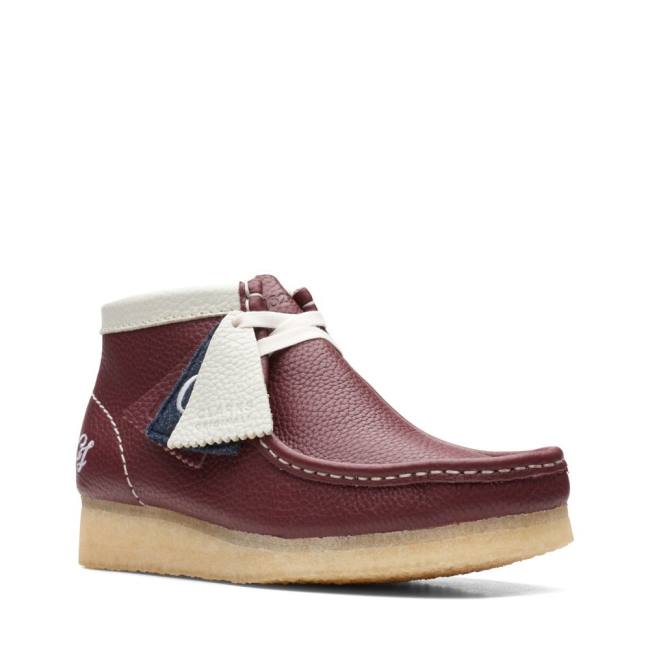 Casual Cizmy Clarks Wallabee Damske Červené | CLK946UKL