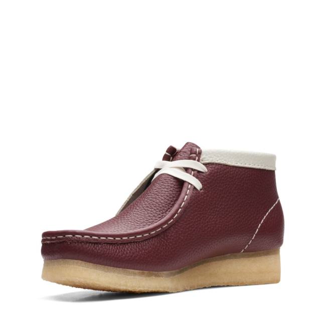 Casual Cizmy Clarks Wallabee Damske Červené | CLK946UKL