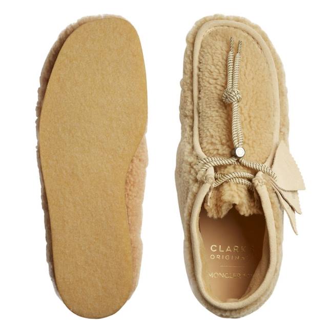 Casual Cizmy Clarks Wallabee Panske Béžové | CLK156ZLB