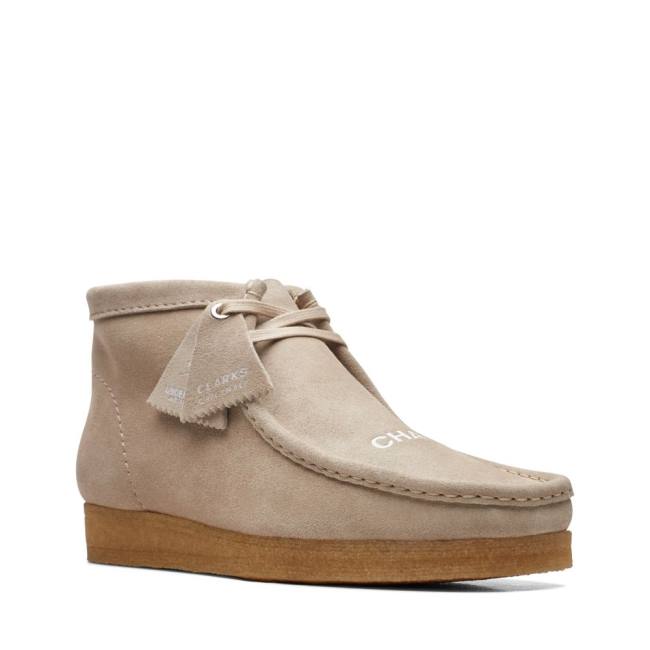 Casual Cizmy Clarks Wallabee Panske Béžové | CLK327QIX