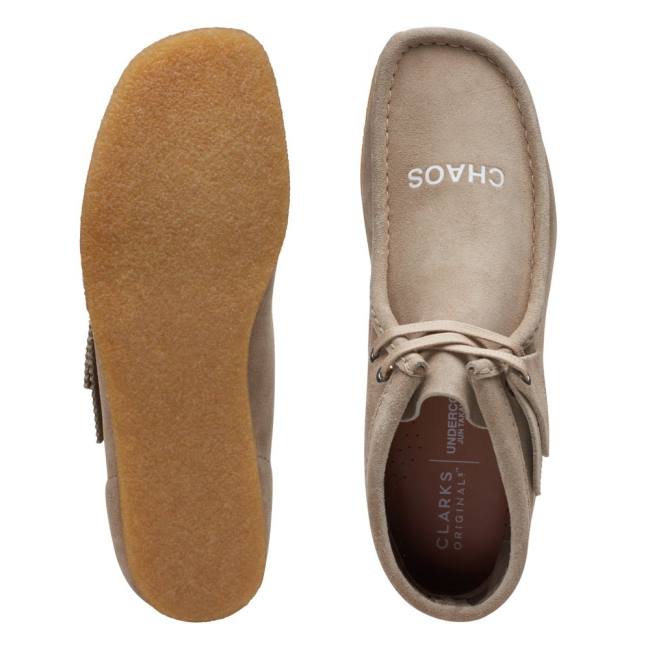 Casual Cizmy Clarks Wallabee Panske Béžové | CLK327QIX