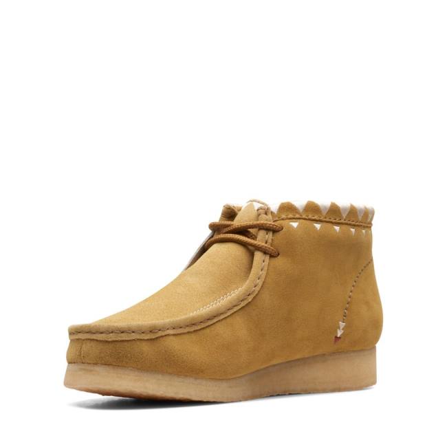 Casual Cizmy Clarks Wallabee Panske Hnedožltý | CLK904SXZ