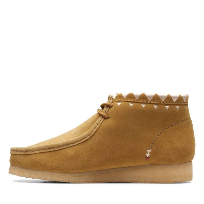 Casual Cizmy Clarks Wallabee Panske Hnedožltý | CLK904SXZ