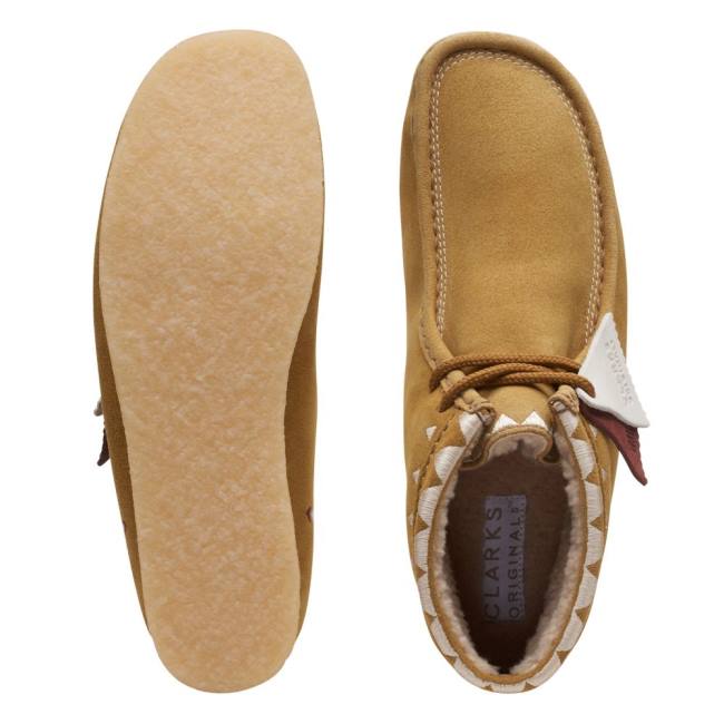 Casual Cizmy Clarks Wallabee Panske Hnedožltý | CLK904SXZ