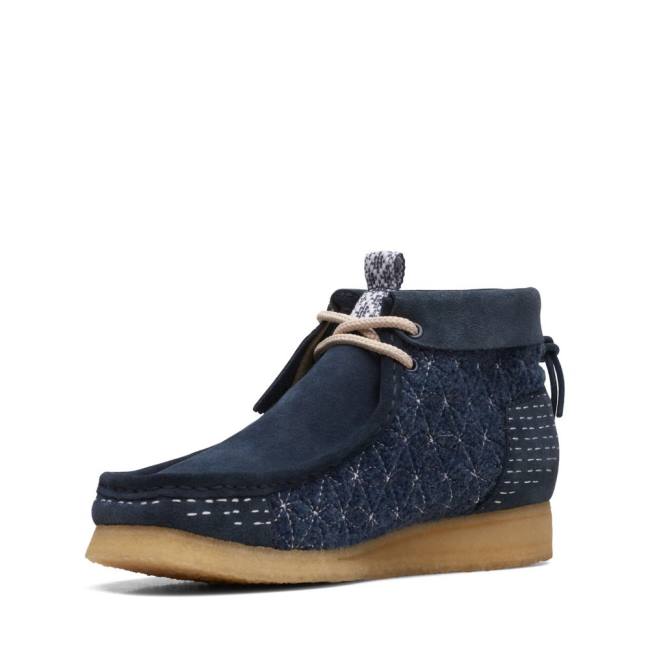 Casual Cizmy Clarks Wallabee Panske Námornícka Modrá | CLK016YSR