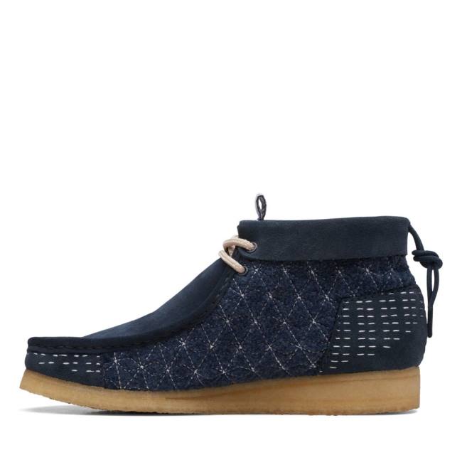 Casual Cizmy Clarks Wallabee Panske Námornícka Modrá | CLK016YSR