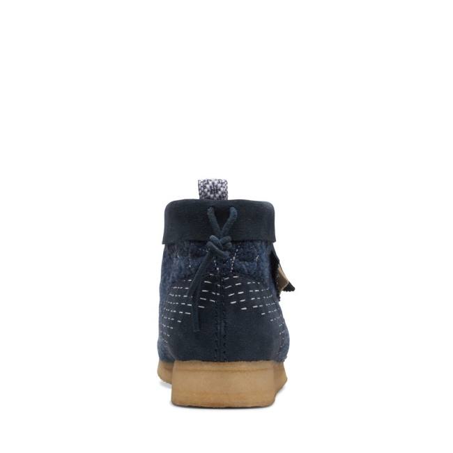 Casual Cizmy Clarks Wallabee Panske Námornícka Modrá | CLK016YSR