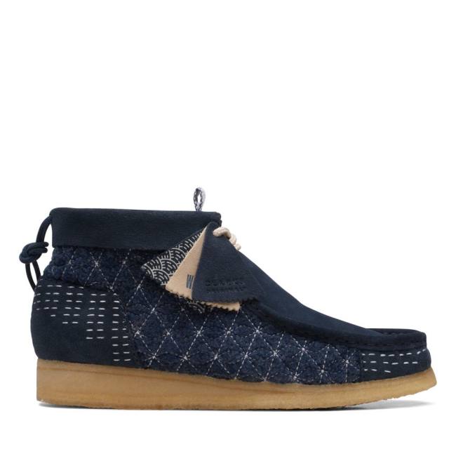 Casual Cizmy Clarks Wallabee Panske Námornícka Modrá | CLK016YSR