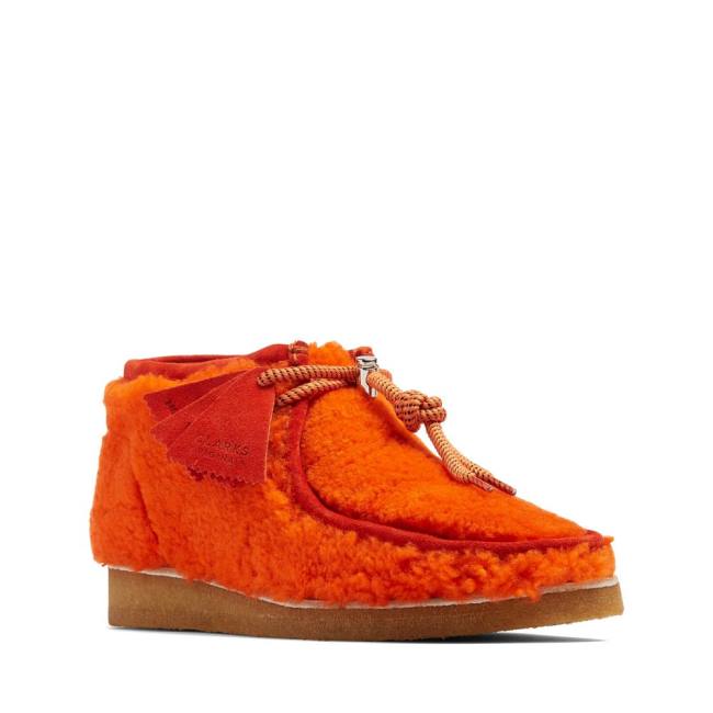 Casual Cizmy Clarks Wallabee Panske Oranžové | CLK498XOQ