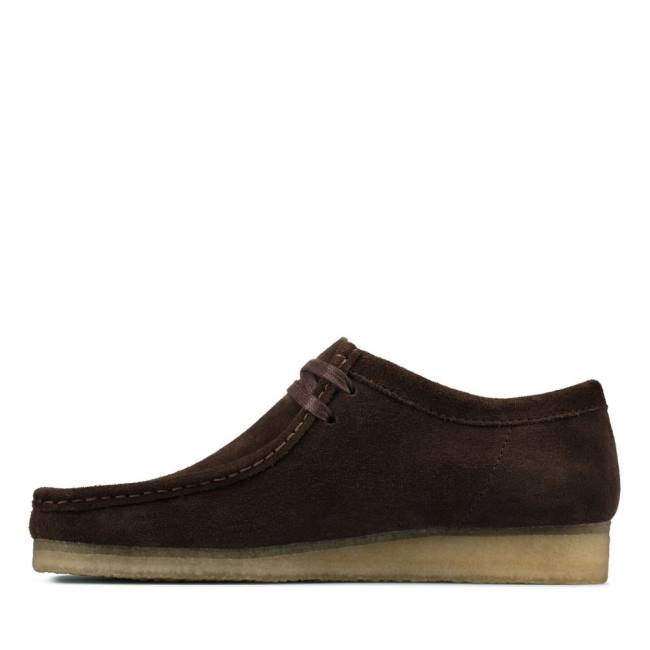 Casual Cizmy Clarks Wallabee Panske Tmavo Hnede | CLK578MCY