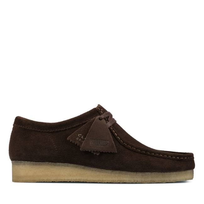 Casual Cizmy Clarks Wallabee Panske Tmavo Hnede | CLK578MCY