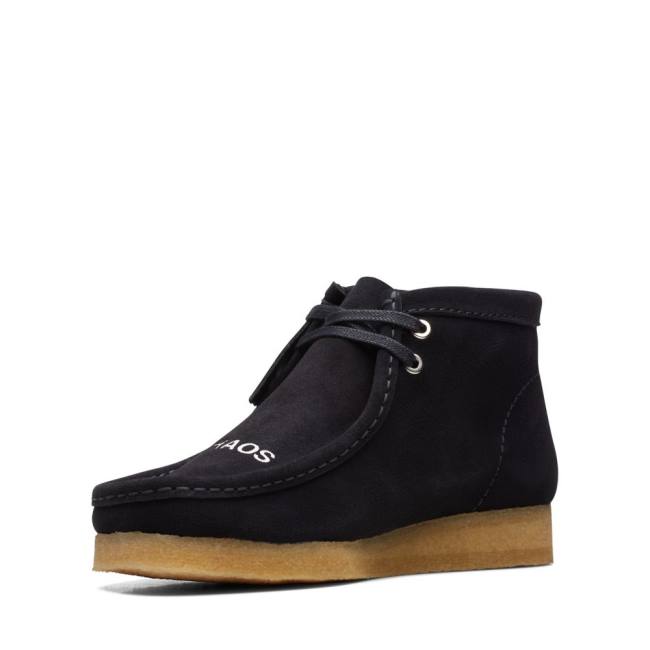 Casual Cizmy Clarks Wallabee Panske Čierne | CLK914WLI