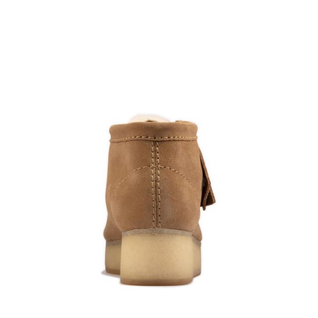 Casual Cizmy Clarks Wallabee Wedge Damske Svetlo Hnede | CLK590BED