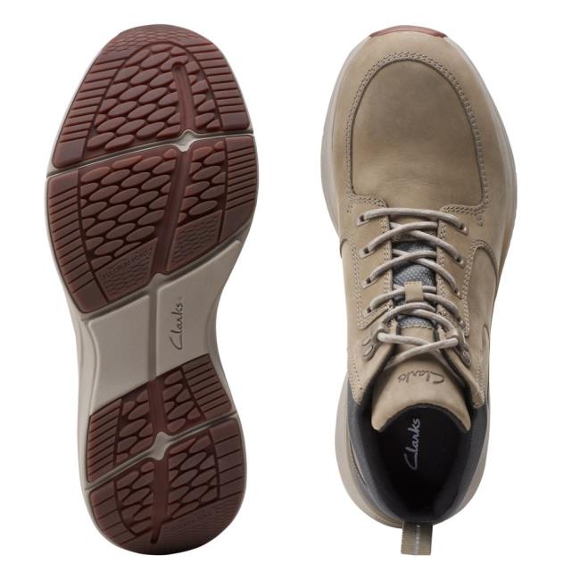 Casual Cizmy Clarks Wave2.0 Hi Panske Olivovo Zelená | CLK517LAP