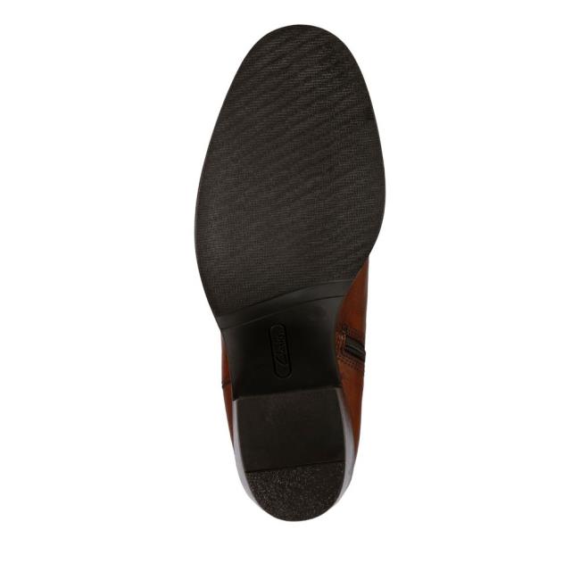 Cizmy na Podpatku Clarks Mascarpone 2 Up Damske Hnede | CLK361ZGH