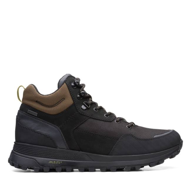 Kotníkové Čižmy Clarks ATL Trek Hi GORE-TEX Panske Čierne | CLK791FIC