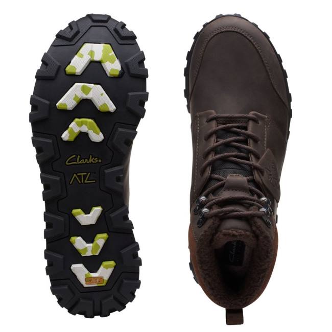 Kotníkové Čižmy Clarks ATL Trek Up Nepremokave Panske Hnede | CLK947PWM