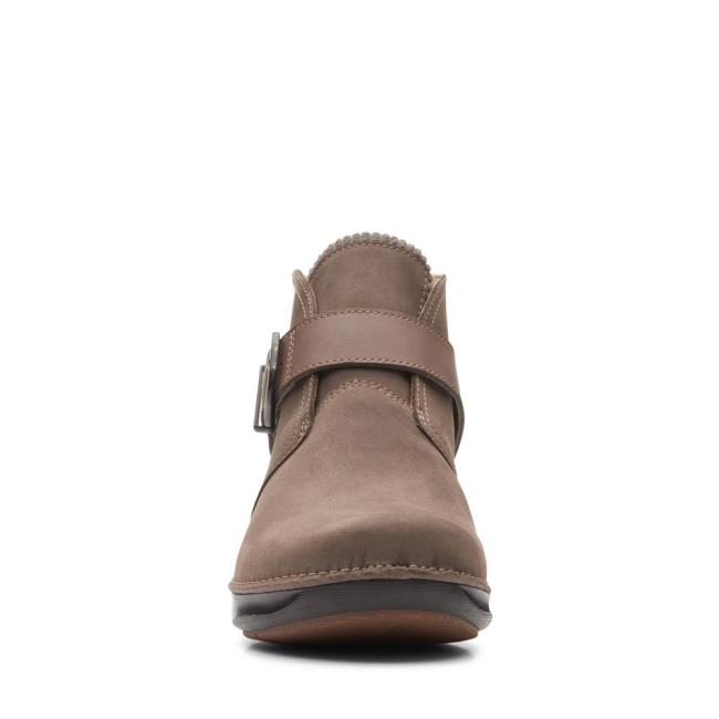 Kotníkové Čižmy Clarks Appley Stredne Damske Siva Hnede | CLK149HLI