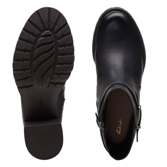 Kotníkové Čižmy Clarks Clarkwell Hall Damske Čierne | CLK362EGL