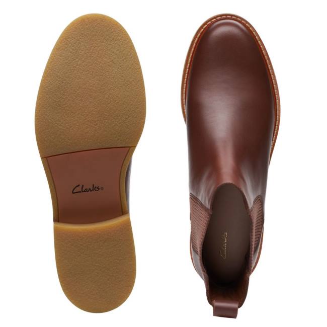 Kotníkové Čižmy Clarks Cologne Arlo Damske Tmavo Hnede | CLK153THY