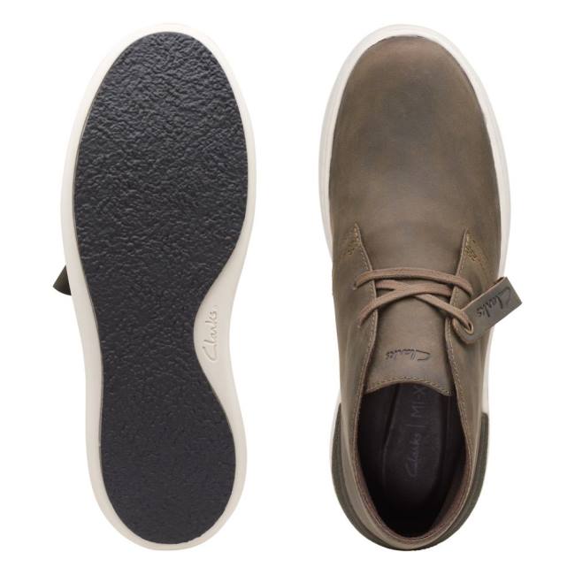 Kotníkové Čižmy Clarks Court Lite Desert Panske Olivovo Zelená | CLK598GSB