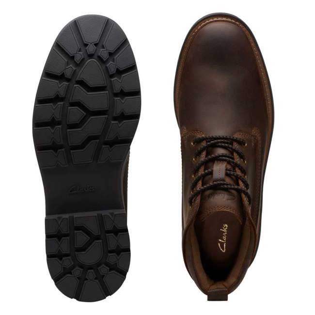 Kotníkové Čižmy Clarks Craftdale 2 Stredne Panske Tmavo Hnede | CLK382PZW