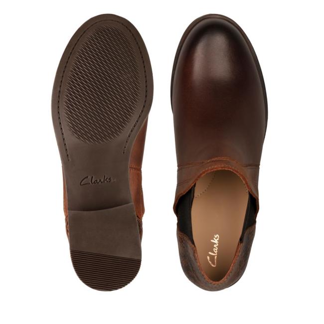 Kotníkové Čižmy Clarks Demi 2 Beat Damske Tmavo Hnede | CLK609JWX