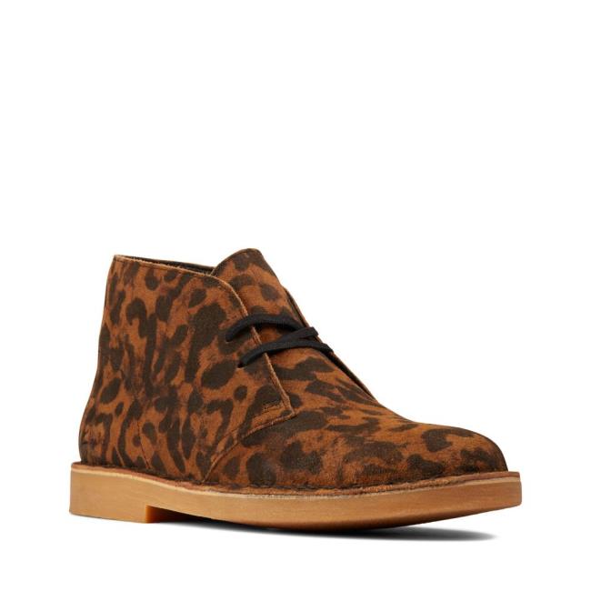 Kotníkové Čižmy Clarks Desert Boot 2 Damske Leopardie | CLK045FGJ