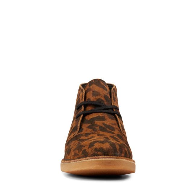 Kotníkové Čižmy Clarks Desert Boot 2 Damske Leopardie | CLK045FGJ