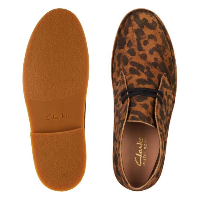 Kotníkové Čižmy Clarks Desert Boot 2 Damske Leopardie | CLK045FGJ