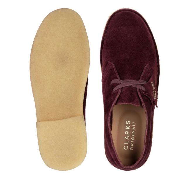 Kotníkové Čižmy Clarks Desert Boot Damske Bordove | CLK234VUT