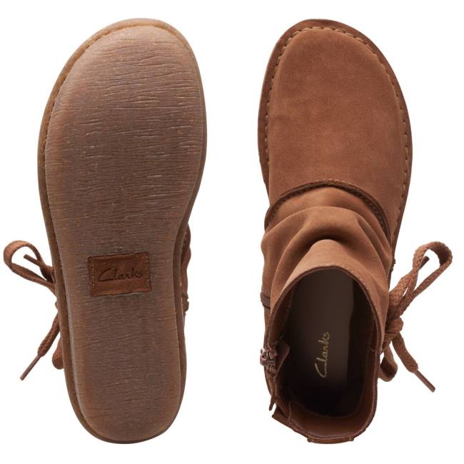 Kotníkové Čižmy Clarks Funny Oak Damske Tmavo Hnede | CLK843NMT