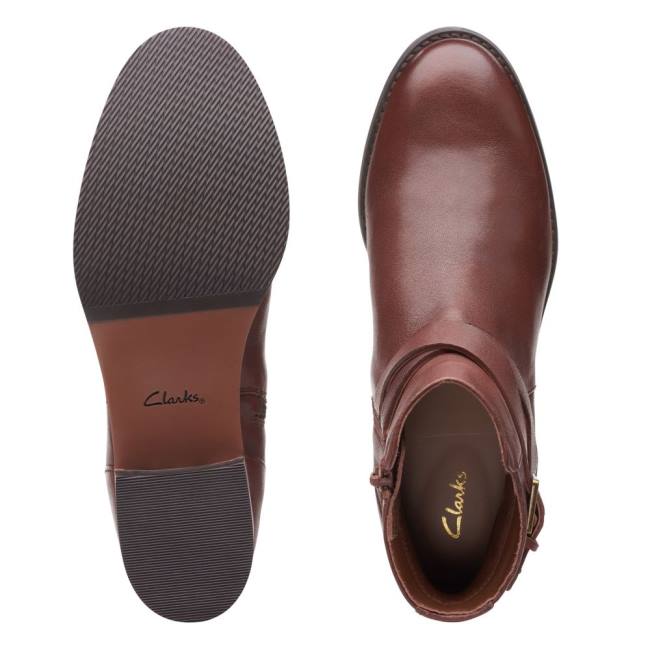 Kotníkové Čižmy Clarks Hamble Prackou Damske Hnede | CLK562BIH