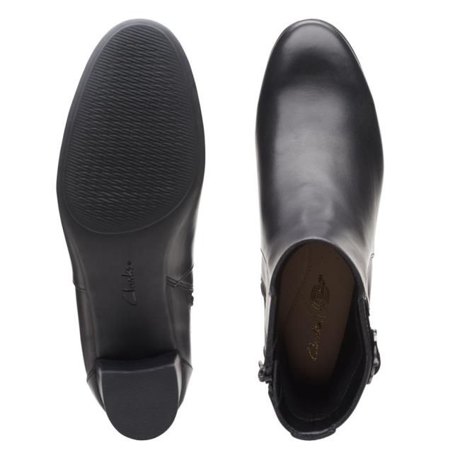 Kotníkové Čižmy Clarks Linnae Up Damske Čierne | CLK698RJN