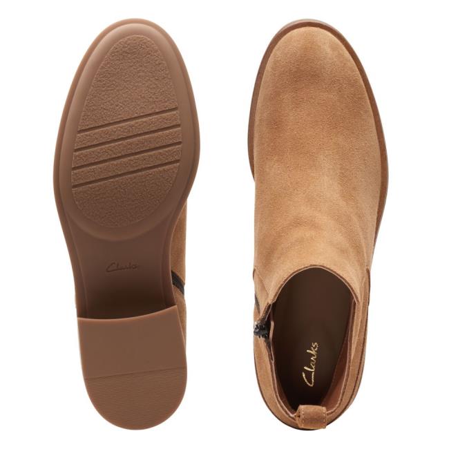 Kotníkové Čižmy Clarks Memi Zip Damske Hnede | CLK671UKQ