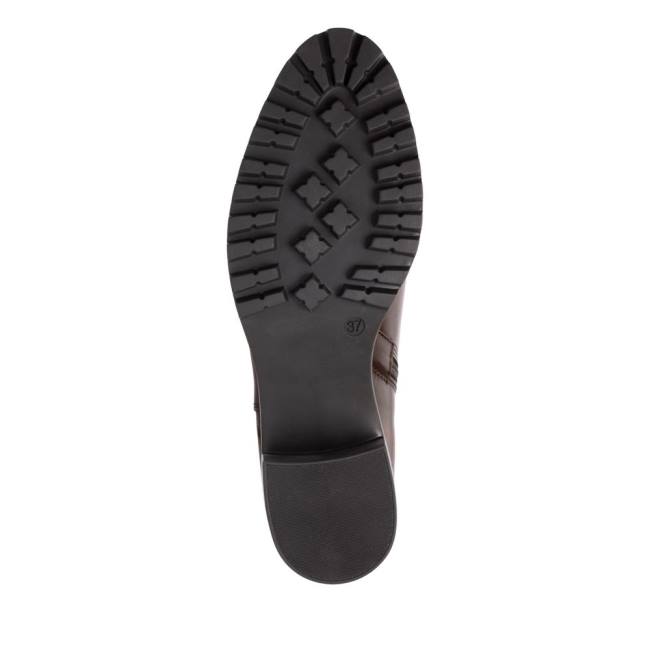 Kotníkové Čižmy Clarks Meraleigh Zip Damske Tmavo Hnede | CLK610TNF