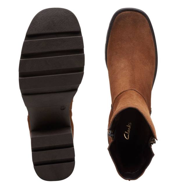 Kotníkové Čižmy Clarks Odollo Zip Damske Hnede | CLK347IKL