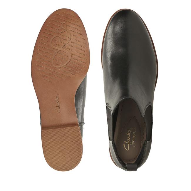 Kotníkové Čižmy Clarks Taylor Shine Damske Čierne | CLK874ZQW