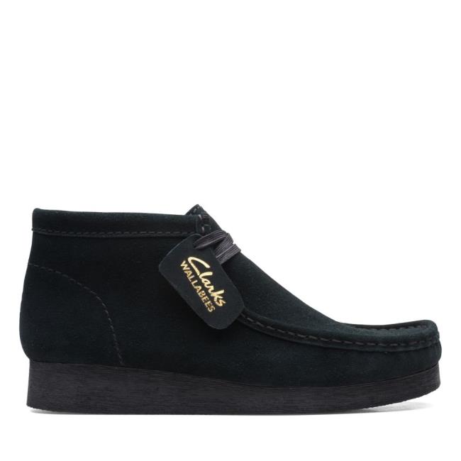 Kotníkové Čižmy Clarks Wallabee Boot 2 Damske Čierne | CLK705UVP