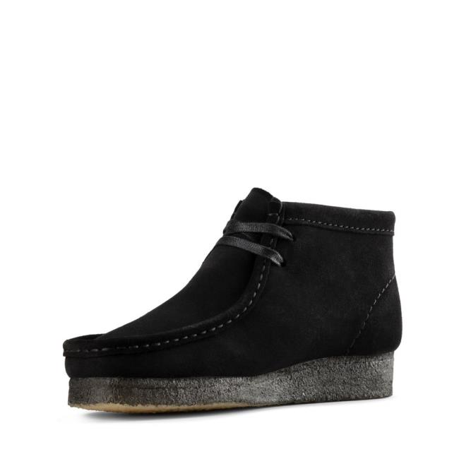 Kotníkové Čižmy Clarks Wallabee Boot Damske Čierne | CLK937BNP