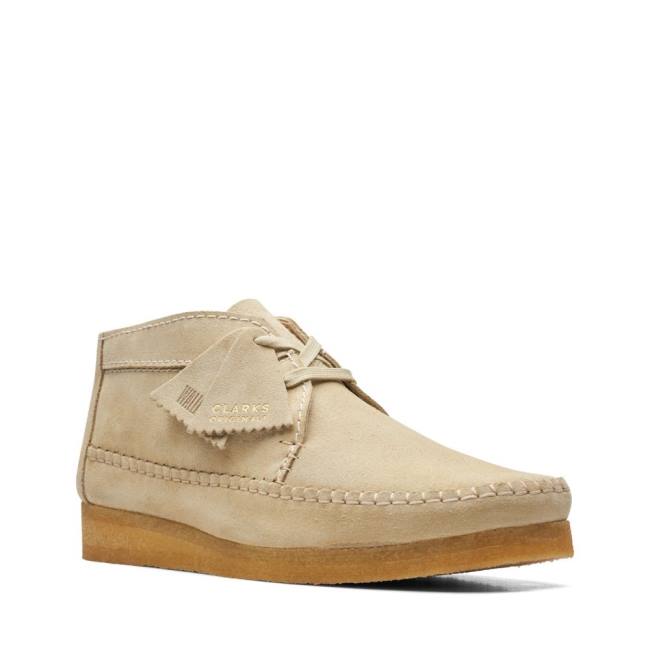 Kotníkové Čižmy Clarks Weaver Panske Béžové | CLK738BME