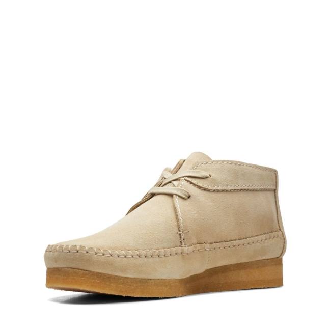 Kotníkové Čižmy Clarks Weaver Panske Béžové | CLK738BME