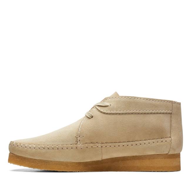 Kotníkové Čižmy Clarks Weaver Panske Béžové | CLK738BME