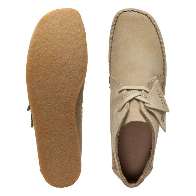 Kotníkové Čižmy Clarks Weaver Panske Béžové | CLK738BME