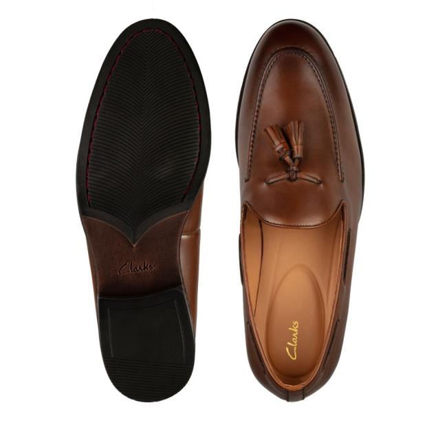 Mokasiny Clarks Citi StrideSlip Panske Hnede | CLK531DUE