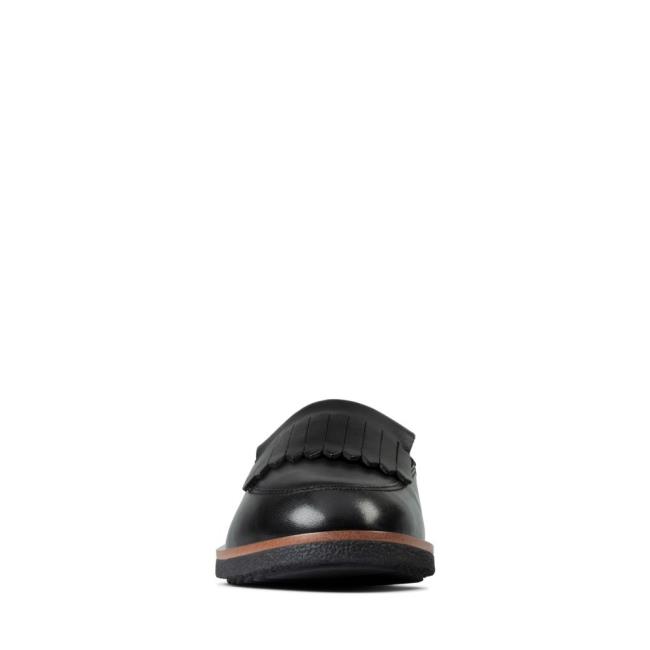 Mokasiny Clarks Griffin Kilt Damske Čierne | CLK754GXT