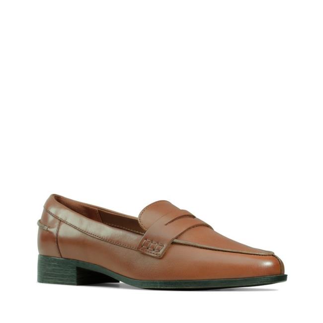 Mokasiny Clarks Hamble Loafer Damske Hnede | CLK739JLR