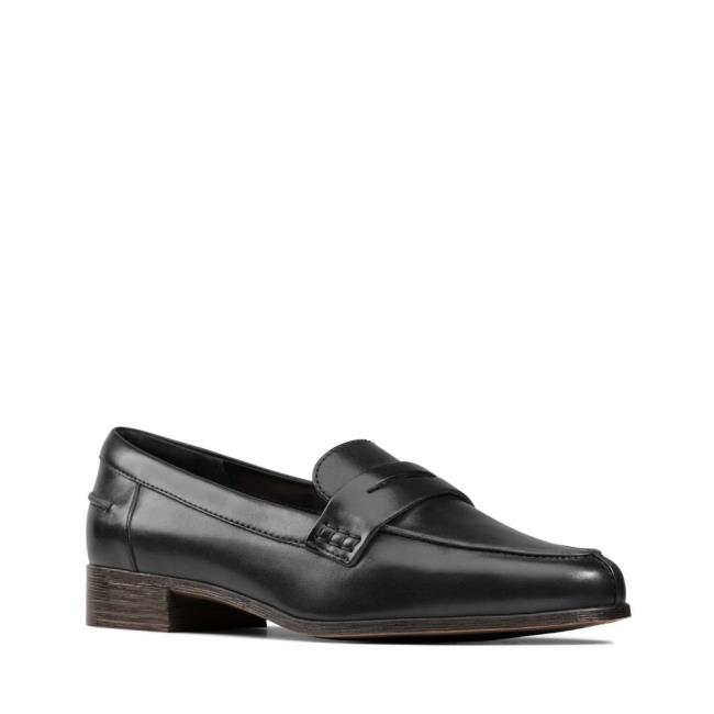 Mokasiny Clarks Hamble Loafer Damske Čierne | CLK021LNU