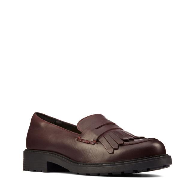 Mokasiny Clarks Orinoco 2 Loafer Damske Bordove | CLK385ETH