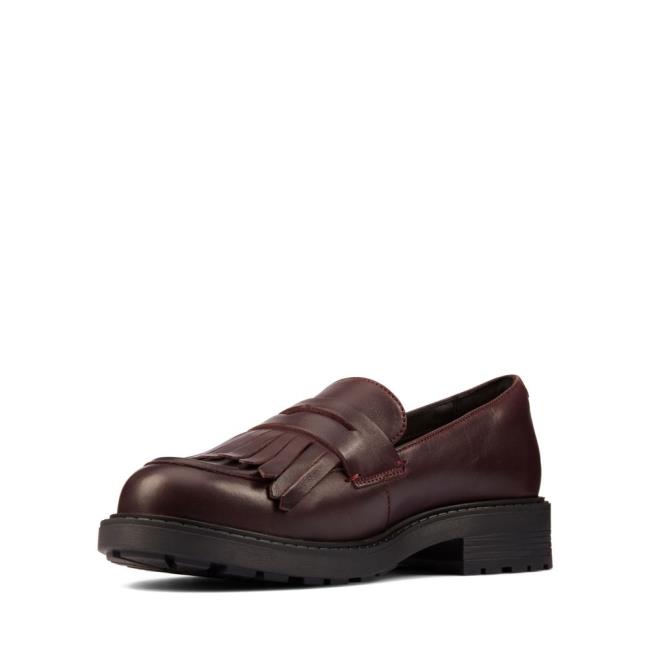 Mokasiny Clarks Orinoco 2 Loafer Damske Bordove | CLK385ETH